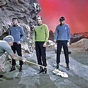 1966 ... 'Star Trek' set tidy