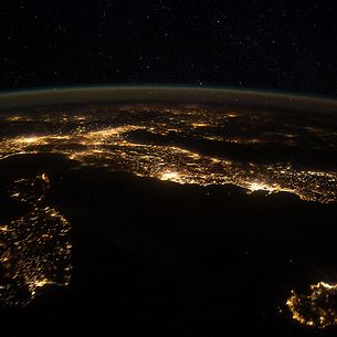 European Panorama (NASA, International Space Station, 01/25/12)