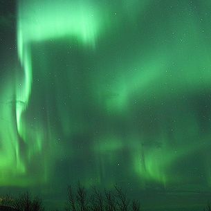 Explosion of Aurora Borealis in The Arctic Cirle