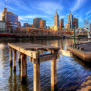 Old Pier on The Yarra - HDR