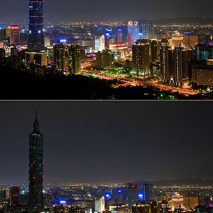 Taipei for Earth Hour 2010 台北為地球關燈1小時